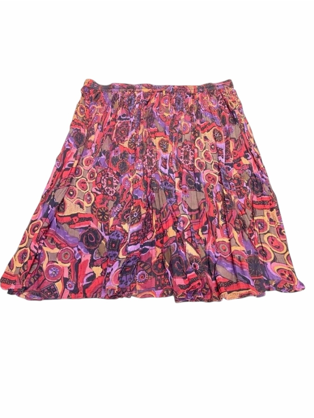 Vintage 90’s Geometric Boho Maxi Skirt Women’s Plus 2X Festival Hippie Summer